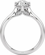 14K White Gold 2 1/6 CTW Lab-Grown Diamond Engagement Ring