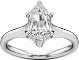 14K White Gold 2 1/6 CTW Lab-Grown Diamond Engagement Ring