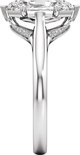 14K White Gold 2 1/6 CTW Lab-Grown Diamond Engagement Ring