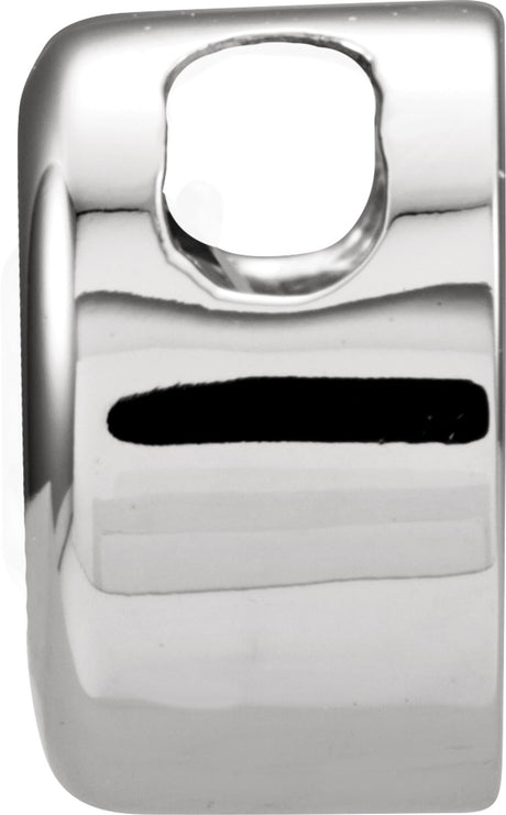 14K White Gold 6 mm Imitation Aquamarine Pendant
