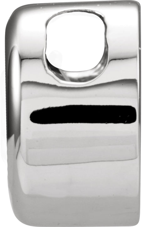 14K White Gold 4 mm Imitation Ruby Pendant