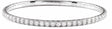 14K White Gold 3 CTW Lab-Grown Diamond  Flexible Bangle 7" Bracelet