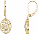 14K Yellow Gold Vermeil .06 CTW Lab-Grown Diamond Earrings