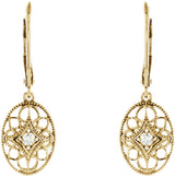 14K Yellow Gold Vermeil .06 CTW Lab-Grown Diamond Earrings