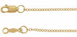 18K Yellow Gold 1.3 mm Cable 16" Chain