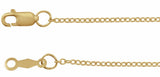 18K Yellow Gold 1.3 mm Cable 16" Chain