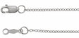 14K White Gold  1.3 mm Cable 16" Chain