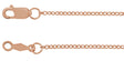 14K Rose Gold 1.3 mm Adjustable Cable 16-18" Chain