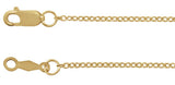 14K Yellow Gold-Filled 1.3 mm Adjustable Cable 16-18" Chain
