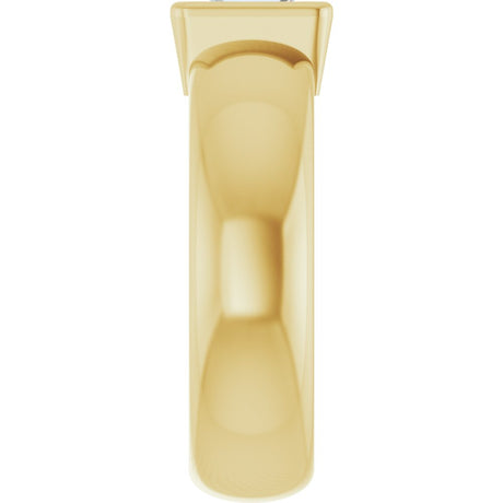 14K Yellow Gold 5/8 CT Lab-Grown Diamond Lightweight Ring