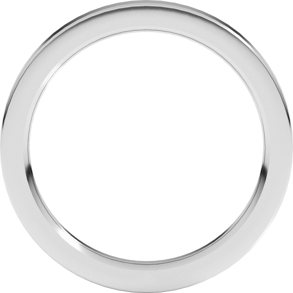 14K White Gold 2 mm Comfort Fit Heavyweight Flat Band