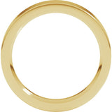 14K Yellow Gold 4 mm Comfort Fit Heavyweight Flat Band