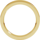 18K Yellow Gold 3 mm Comfort Fit Heavyweight Flat Band