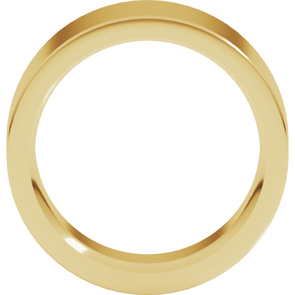 14K Yellow Gold 9 mm Comfort Fit Heavyweight Flat Band