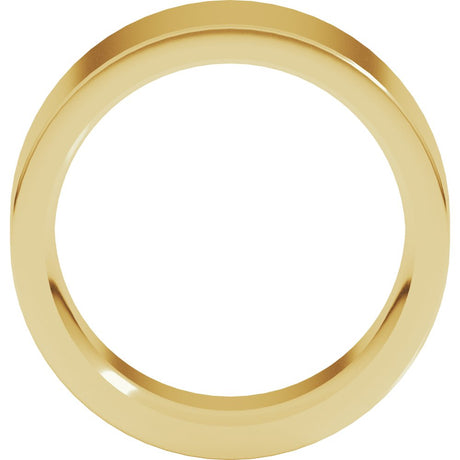 14K Yellow Gold 9 mm Comfort Fit Heavyweight Flat Band