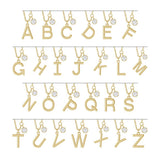 14K Yellow Gold Initial B 1/10 CT Natural Diamond 16-18" Necklace