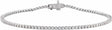 14K White Gold 1 CTW Lab-Grown Diamond Low Profile Line 7" Bracelet