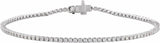 14K White Gold 1 CTW Lab-Grown Diamond Low Profile Line 7" Bracelet