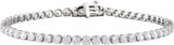14K White Gold 5 CTW Lab-Grown Diamond Low Profile Line 7" Bracelet
