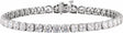 14K White Gold 12 CTW Lab-Grown Diamond Low Profile Line 7" Bracelet