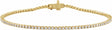 14K Yellow Gold 1 CTW Lab-Grown Diamond Low Profile Line 7" Bracelet