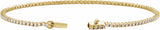 14K Yellow Gold 1 CTW Lab-Grown Diamond Low Profile Line 7" Bracelet