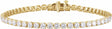 14K Yellow Gold 6 CTW Lab-Grown Diamond Low Profile Line 7" Bracelet