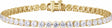 14K Yellow Gold 7 CTW Lab-Grown Diamond Low Profile Line 7" Bracelet