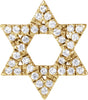 14K Yellow Gold 1/5 CTW Lab-Grown Diamond Star of David Pendant