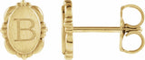 14K Yellow Gold Vintage-Inspired Earrings