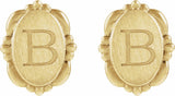 14K Yellow Gold Vintage-Inspired Earrings