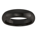 Zirconium 5 mm Comfort-Fit Half Round Band Size 9