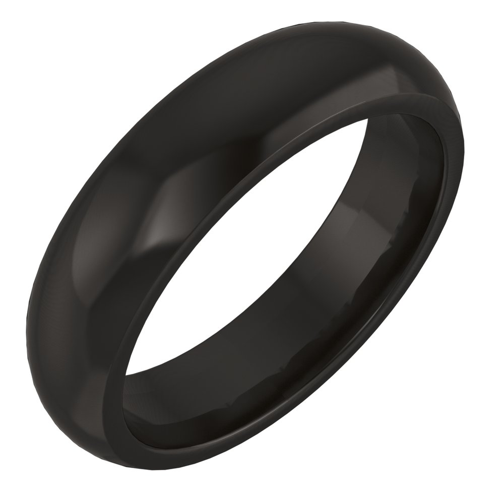 Zirconium 5 mm Comfort-Fit Half Round Band Size 9