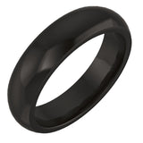 Zirconium 5 mm Comfort-Fit Half Round Band Size 9