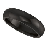 Zirconium 5 mm Comfort-Fit Half Round Band Size 9