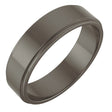 Titanium 5 mm Stepped-Edge Flat Band Size 11