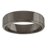 Titanium 5 mm Stepped-Edge Flat Band Size 11