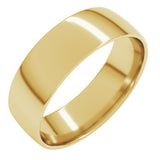 18K Yellow Gold 6 mm Ultra-Lightweight Comfort-Fit European-Style Band Size 8.5