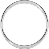 14K White Gold 6 mm Ultra-Lightweight Comfort-Fit European-Style Band Size 9