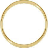 14K Yellow Gold 6 mm Ultra-Lightweight Comfort-Fit European-Style Band Size 5.5