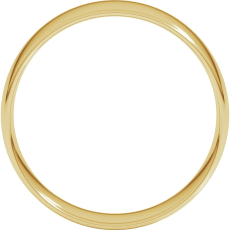 14K Yellow Gold 6 mm Ultra-Lightweight Comfort-Fit European-Style Band Size 5.5