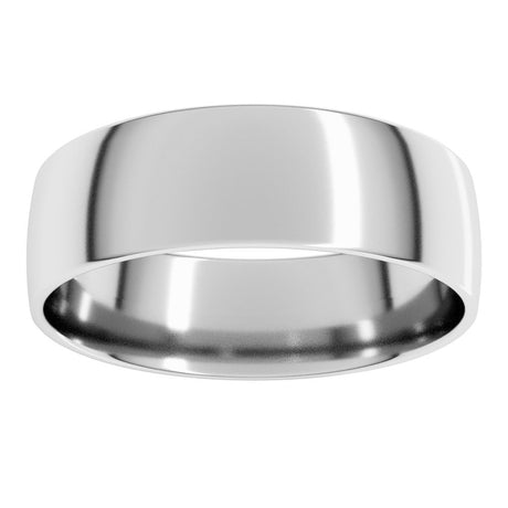 14K White Gold 6 mm Ultra-Lightweight Comfort-Fit European-Style Band Size 9