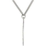Sterling Silver 21.5x14.5 mm Oval St. Christopher 18" Necklace 
