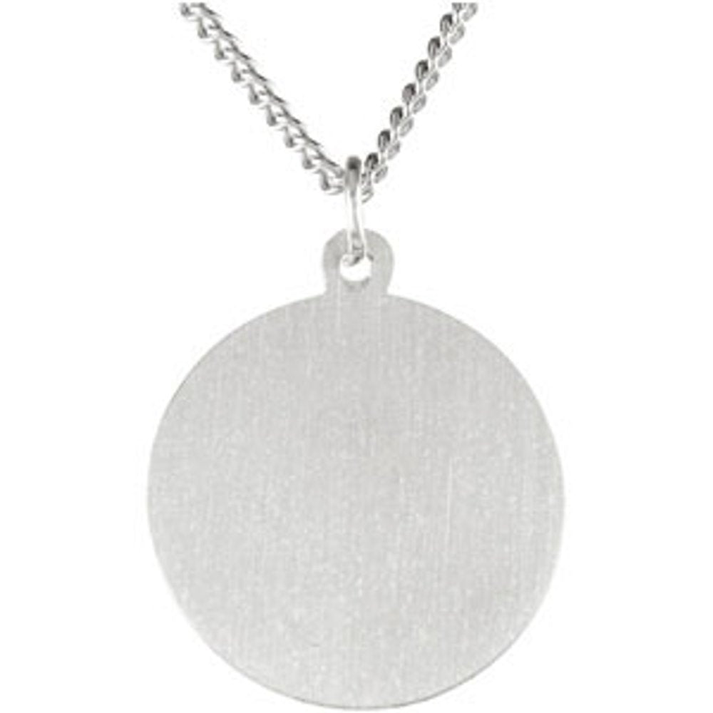 Sterling Silver St. Michael Medal 18" Necklace