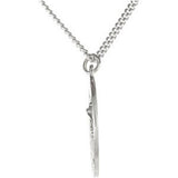 Sterling Silver St. Michael Medal 18" Necklace
