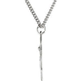 Sterling Silver 24.6x21 mm St. Michael Medal 24" Necklace 