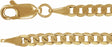 14K Yellow Gold 3 mm Curb 7" Chain
