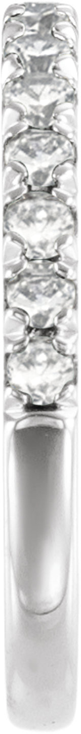 Sterling Silver 1/2 CTW Lab-Grown Diamond Stackable Ring