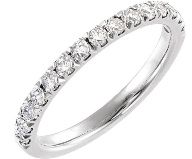 Sterling Silver 1/2 CTW Lab-Grown Diamond Stackable Ring