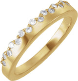 14K Yellow Gold 1/3 CTW Natural Diamond Stackable Ring